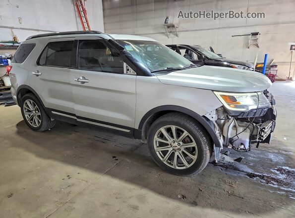 1FM5K8F88HGC23722 2017 FORD EXPLORER Серебряный Передняя правая четверть
