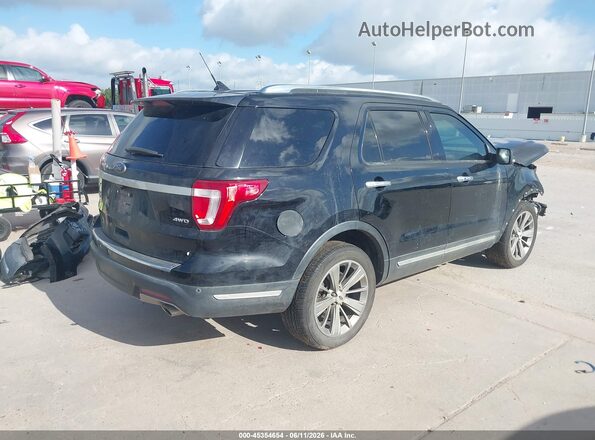 1FM5K8F88JGA69700 2018 FORD EXPLORER Black Trasero derecho