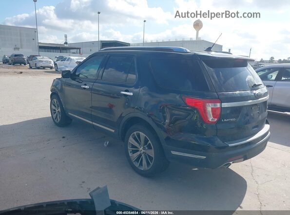 1FM5K8F88JGA69700 2018 FORD EXPLORER Black Trasero izquierdo