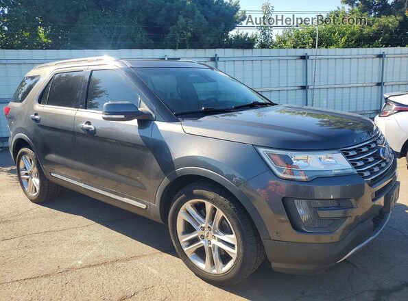 1FM5K8F89GGA39114 2016 FORD EXPLORER Gray Front right