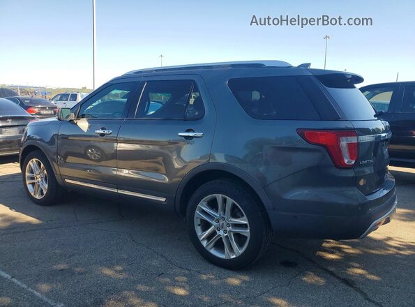 1FM5K8F89GGA39114 2016 FORD EXPLORER Gray Rear left