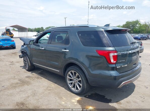 1FM5K8F89GGC06989 2016 FORD EXPLORER Green Задня ліва чверть