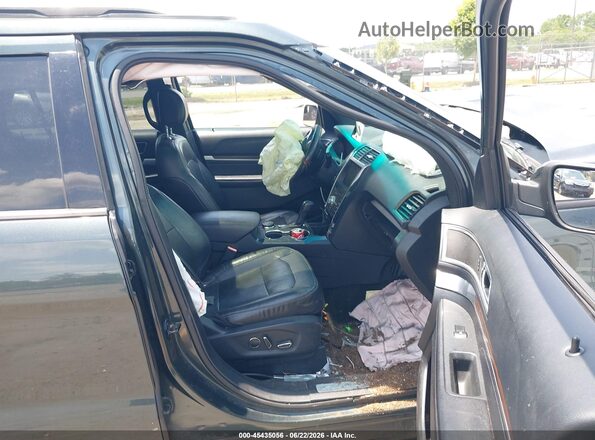 1FM5K8F89GGC06989 2016 FORD EXPLORER Green Вид салону спереду