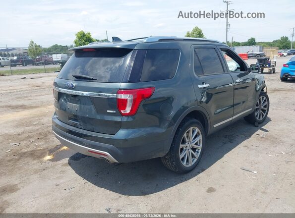 1FM5K8F89GGC06989 2016 FORD EXPLORER Green Задня права чверть
