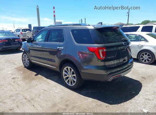 1FM5K8F89GGD07711 2016 FORD EXPLORER Gray უკანა მარცხენა