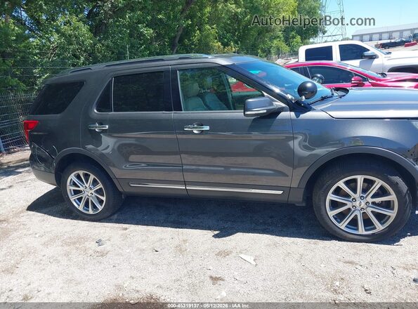 1FM5K8F89GGD07711 2016 FORD EXPLORER Gray სალონის 360-გრადუსიანი ხედი