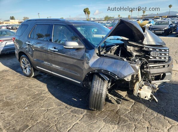 1FM5K8F89HGD99968 2017 FORD EXPLORER Gray 