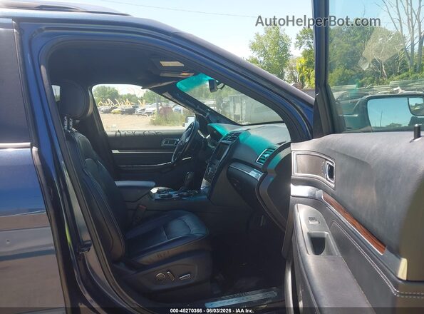 1FM5K8F8XGGA46640 2016 FORD EXPLORER Blue Widok wnętrza z przodu