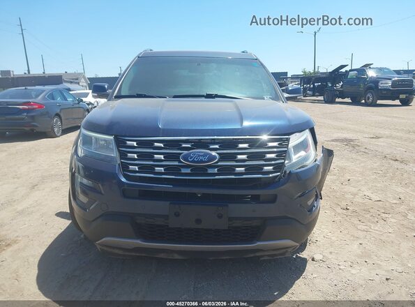 1FM5K8F8XGGA46640 2016 FORD EXPLORER Blue Widok zestawu wskaźników