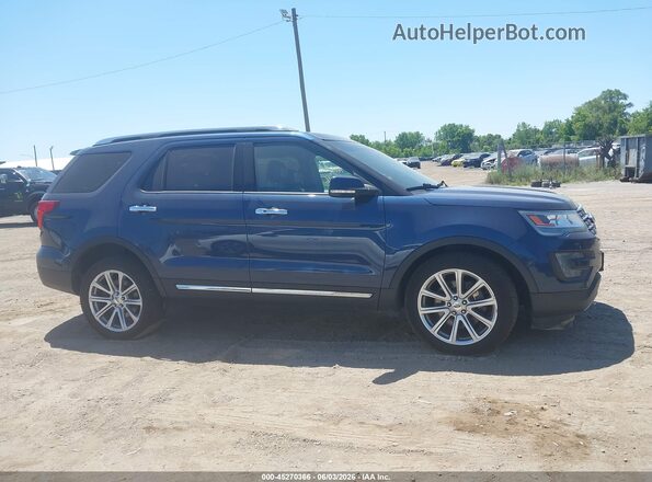 1FM5K8F8XGGA46640 2016 FORD EXPLORER Blue Widok wnętrza z tyłu
