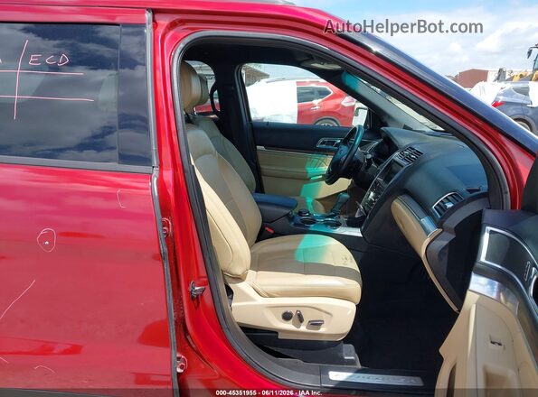 1FM5K8F8XGGA79315 2016 FORD EXPLORER Red Vista interior delantera