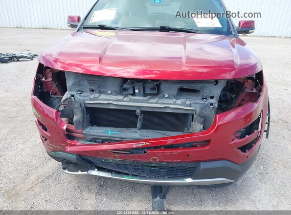 1FM5K8F8XGGA79315 2016 FORD EXPLORER Red Vista frontal