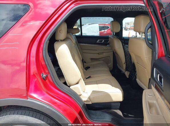1FM5K8F8XGGA79315 2016 FORD EXPLORER Red Vista de la etiqueta del VIN