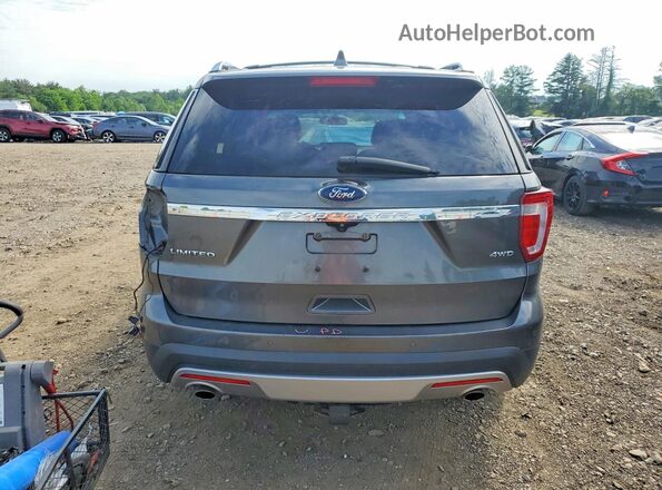 1FM5K8F8XGGC06841 2016 FORD EXPLORER Серый Вид сзади