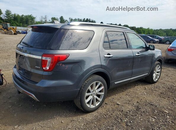 1FM5K8F8XGGC06841 2016 FORD EXPLORER Серый Задняя правая четверть