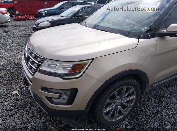 1FM5K8F8XHGA16846 2017 FORD EXPLORER Gold წინა ხედი