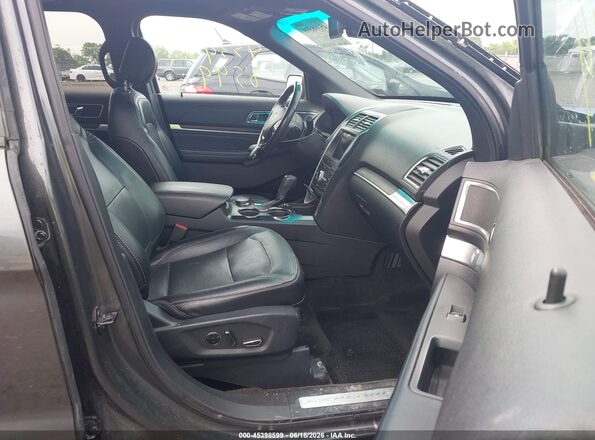 1FM5K8F8XHGA53377 2017 FORD EXPLORER Black Front interior view