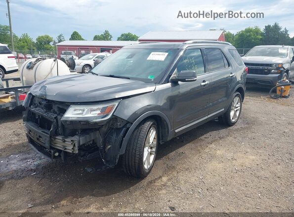 1FM5K8F8XHGA53377 2017 FORD EXPLORER Black Front left