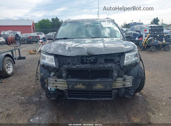 1FM5K8F8XHGA53377 2017 FORD EXPLORER Black Front view