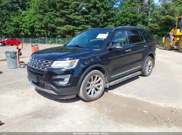 1FM5K8F8XHGC92959 2017 FORD EXPLORER Black წინა მარცხენა ხედი სამი მეოთხედიდან