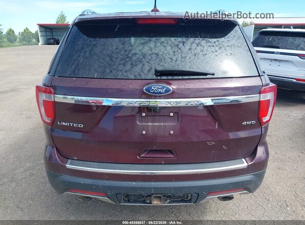 1FM5K8F8XJGA20062 2018 FORD EXPLORER Brown 