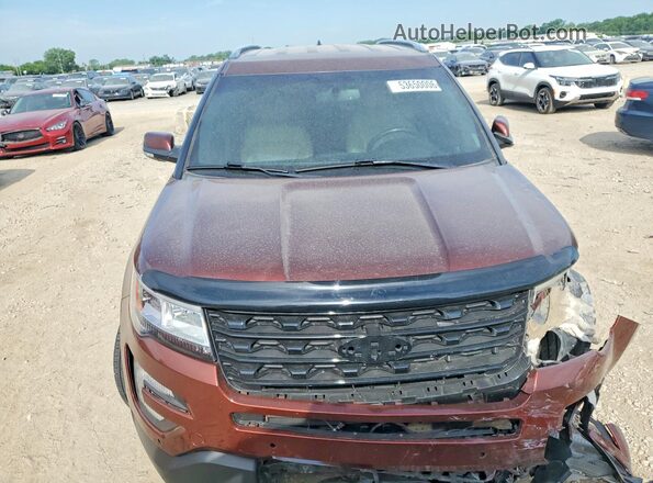 1FM5K8FH0GGC74744 2016 FORD EXPLORER Maroon Դիմացի տեսք
