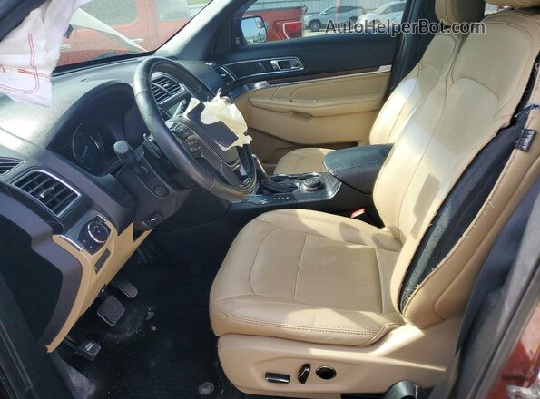 1FM5K8FH0GGC74744 2016 FORD EXPLORER Maroon Սալոնի դիմացի տեսք