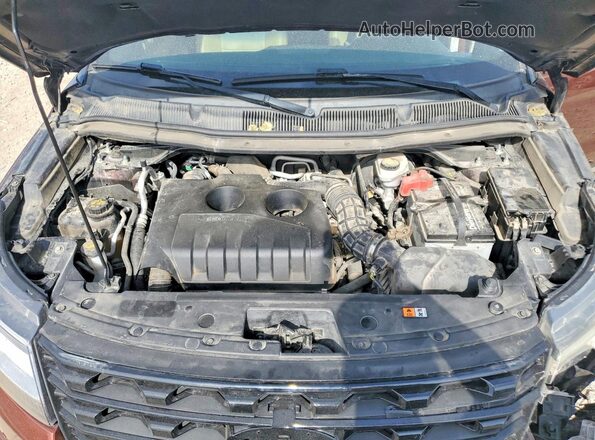 1FM5K8FH0GGC74744 2016 FORD EXPLORER Maroon Սալոնի հետևի տեսք