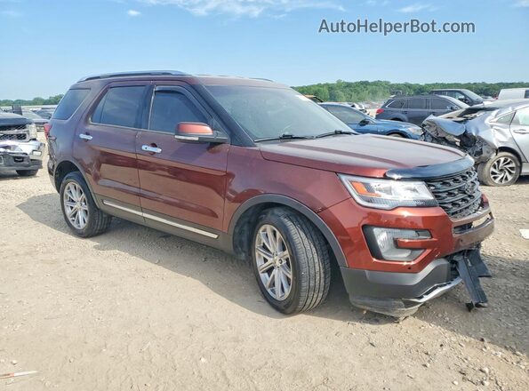 1FM5K8FH0GGC74744 2016 FORD EXPLORER Maroon Առջևի աջ