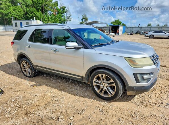 1FM5K8FH1GGA74584 2016 FORD EXPLORER Серебряный Передняя правая четверть