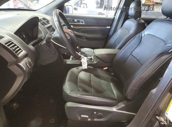 1FM5K8FH1KGA42775 2019 FORD EXPLORER Угольный Вид салона спереди