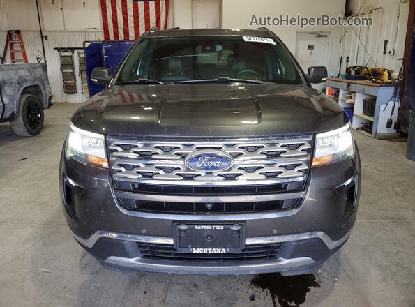 1FM5K8FH1KGA42775 2019 FORD EXPLORER Угольный Вид спереди