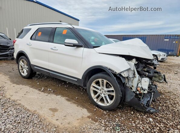 1FM5K8FH2GGC83168 2016 FORD EXPLORER Белый Передняя правая четверть