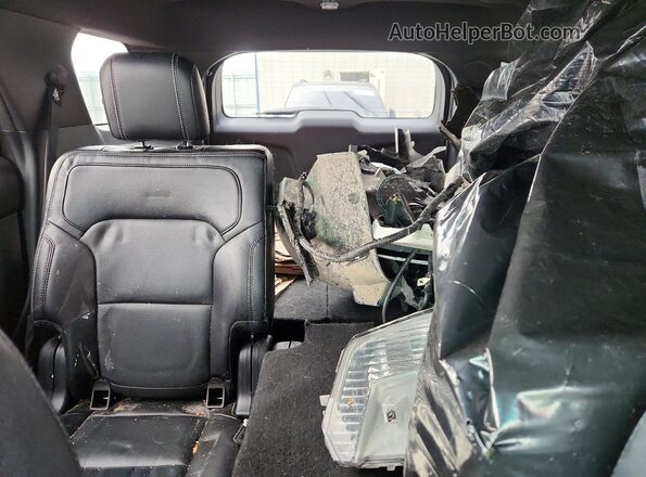1FM5K8FH2GGC83168 2016 FORD EXPLORER Белый Вид задних сидений