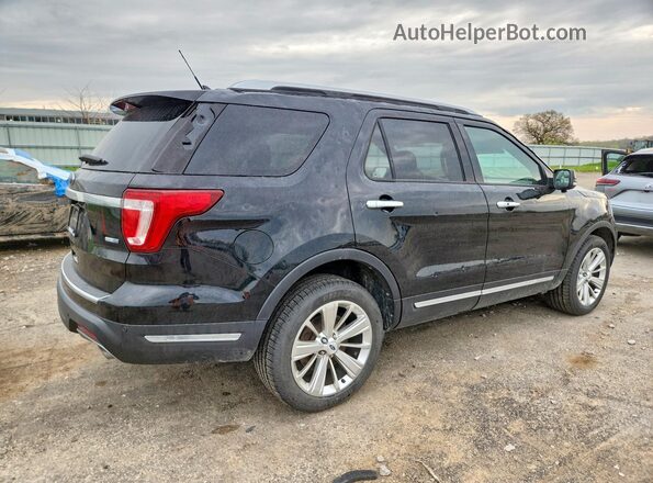 1FM5K8FH3JGC96583 2018 FORD EXPLORER Black Задня права чверть