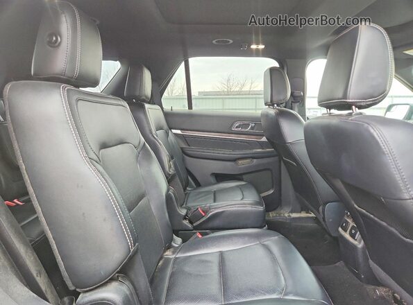 1FM5K8FH3JGC96583 2018 FORD EXPLORER Black Вид задньої частини салону