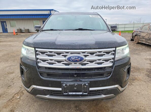 1FM5K8FH3JGC96583 2018 FORD EXPLORER Black Вид спереду