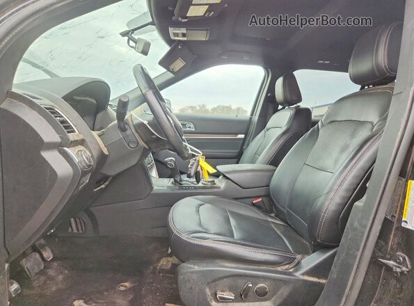 1FM5K8FH3JGC96583 2018 FORD EXPLORER Black Вид салону спереду
