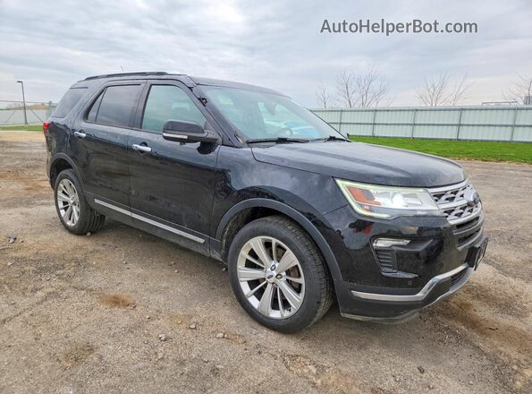 1FM5K8FH3JGC96583 2018 FORD EXPLORER Black Передня права чверть