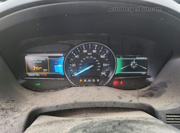 1FM5K8FH3JGC96583 2018 FORD EXPLORER Black Вид щитка приладів