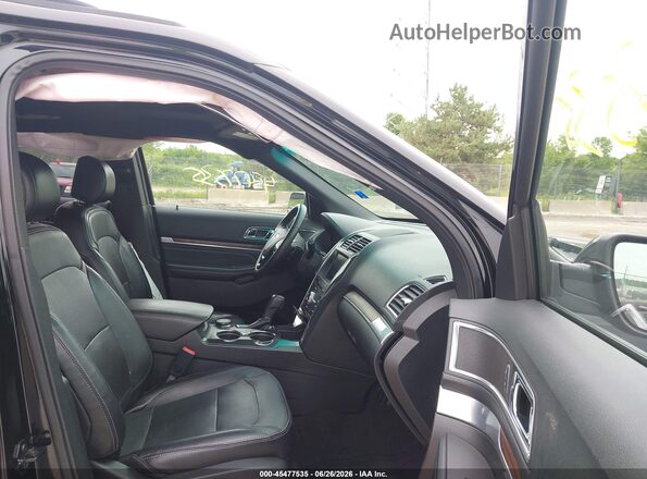 1FM5K8FH4GGA43345 2016 FORD EXPLORER Black Front interior view