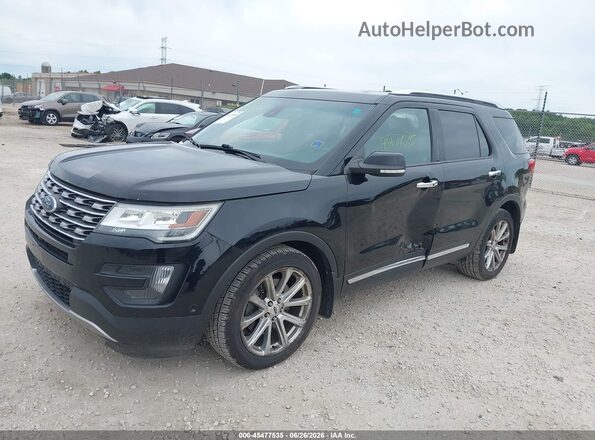 1FM5K8FH4GGA43345 2016 FORD EXPLORER Black Front left