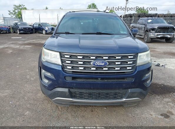 1FM5K8FH5GGC97789 2016 FORD EXPLORER Синий Вид спереди