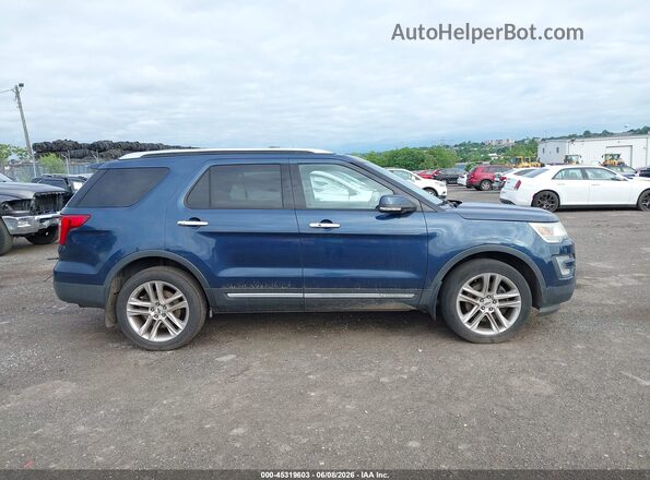 1FM5K8FH5GGC97789 2016 FORD EXPLORER Синий Вид задней части салона