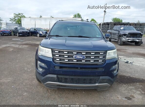 1FM5K8FH5GGC97789 2016 FORD EXPLORER Синий Вид щитка приборов