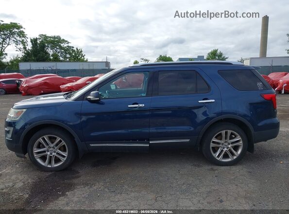 1FM5K8FH5GGC97789 2016 FORD EXPLORER Синий Панорамный вид салона 360°