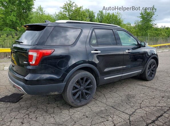 1FM5K8FH5HGC85840 2017 FORD EXPLORER Black Tył prawy