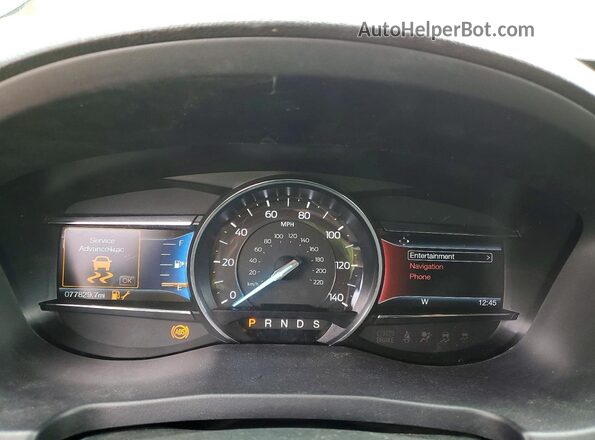 1FM5K8FH5HGC85840 2017 FORD EXPLORER Black Widok zestawu wskaźników