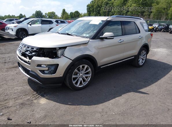 1FM5K8FH5HGC98734 2017 FORD EXPLORER Beige Front left