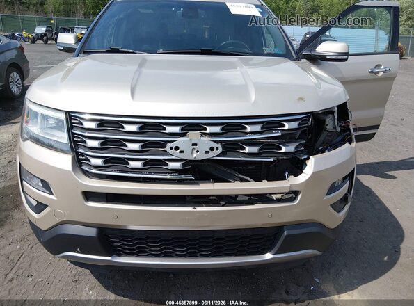 1FM5K8FH5HGC98734 2017 FORD EXPLORER Beige Front view